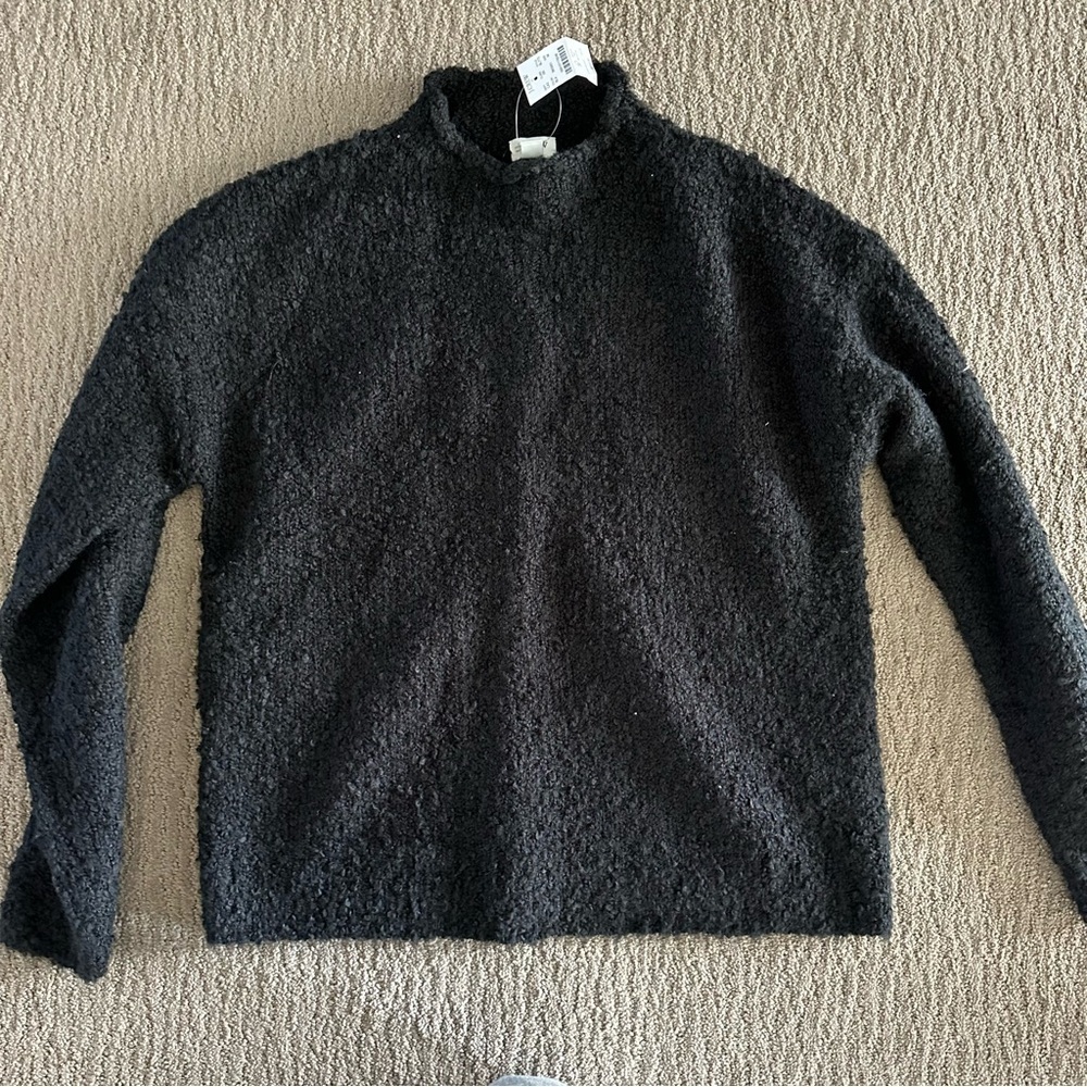 J. Crew Bouclé mock neck sweater
